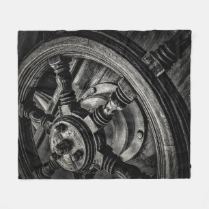 A Boat'S Helm Fleece Blanket
