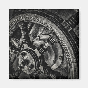 A Boat'S Helm Magnet
