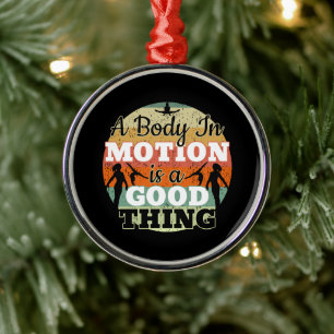A Body in Motion - Girls Gymnastics Mindset Metal Tree Decoration