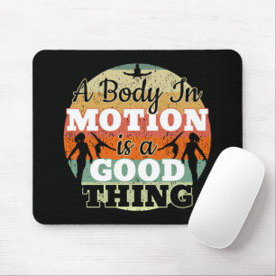 A Body in Motion - Girls Gymnastics Mindset Mouse Mat
