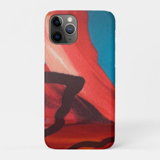 A bold and colorful floral print iPhone 11 pro case