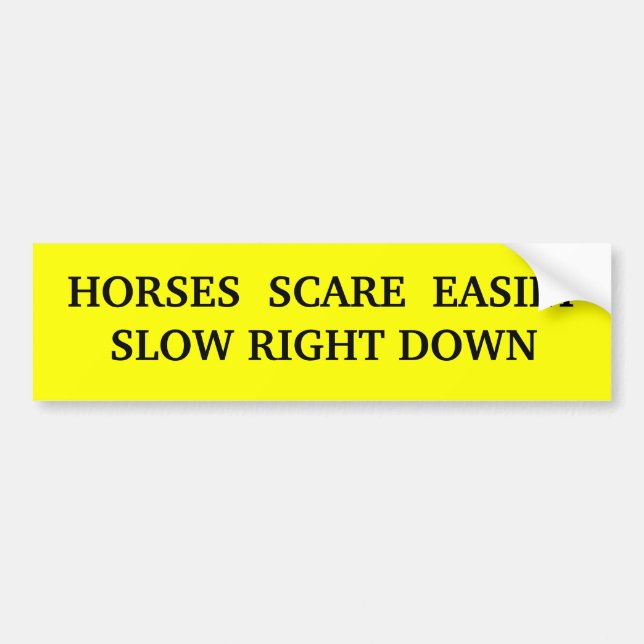 A bold and noticeable sign for road users bumper sticker (Front)