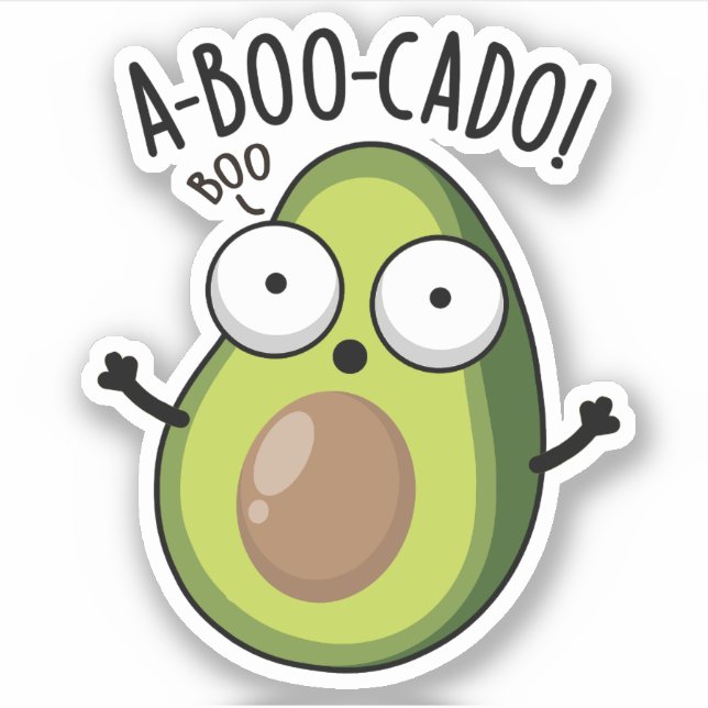 A-boo-cado Funny Avocado Scare Puns  (Front)