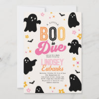 A Boo is Due Baby Shower Invitation