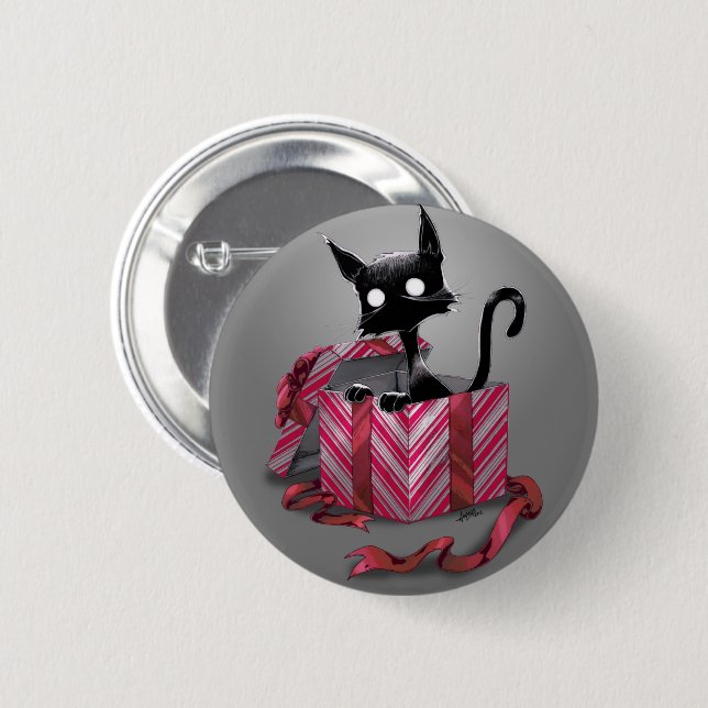 A Boo Kitty Gift Button (Front & Back)