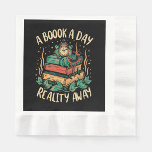 A book a day keep Reality away Napkin