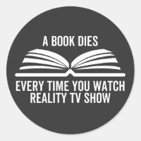 A Book Dies Every Time You Watch Reality Tv show