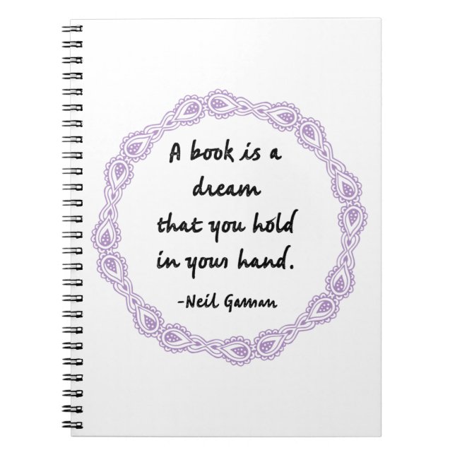 A Book Is A Dream Quote (Front)