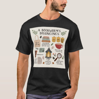 A Bookworm Belongings Poster T-Shirt