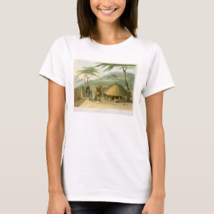 A Boosh-Wannah Hut, plate 7 from 'African Scenery T-Shirt
