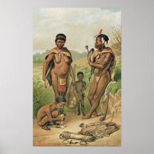 A Bosjesman Family frontispiece Poster