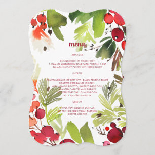 A Botanical Christmas Holiday Menu