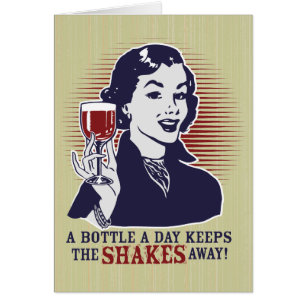 A Bottle A Day Personalizable Card