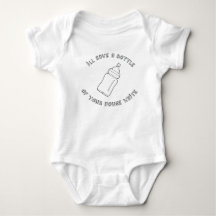 A bottle of your house white - funny baby design