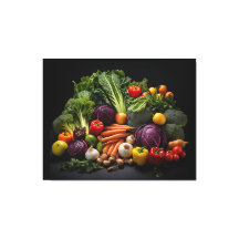 A Bounty of Colours Vegetable Photorealistic Digit