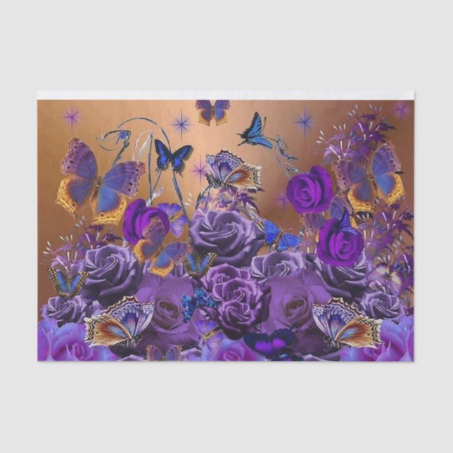 A Bouquet of Butterflies Tissue Paper (Front)