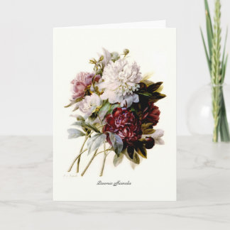 A Bouquet Of Peonies Card