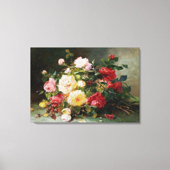 A Bouquet of Roses Canvas Print (Front)