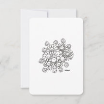 A Bouquet of Smiles: Hello, Thank You - Flat Card