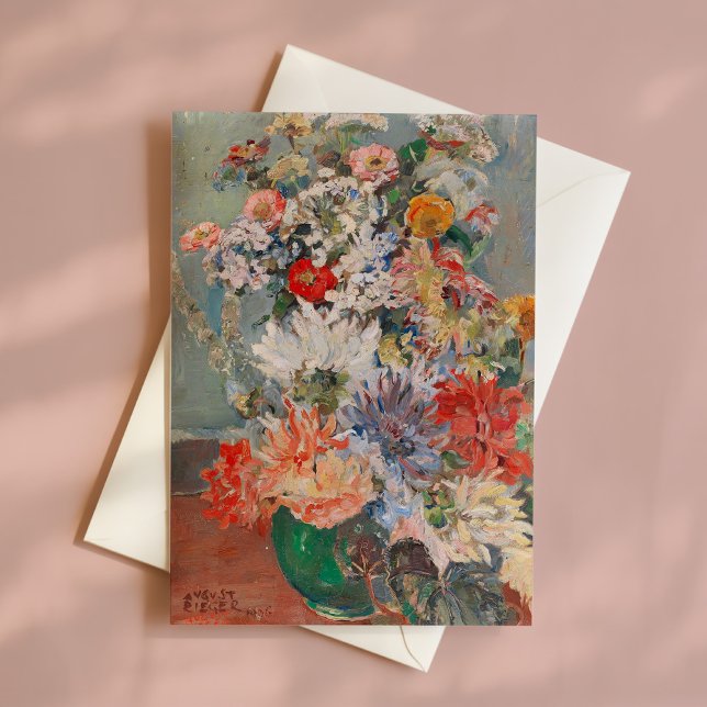 A Bouquet of Summer Flowers | August Rieger Card (Creator Uploaded)