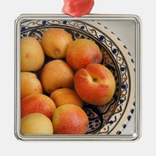 A bowl of Mediterranean Apricots 2 Metal Tree Decoration