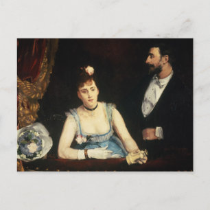 A Box at the Italians' Theater, 1874 Postcard