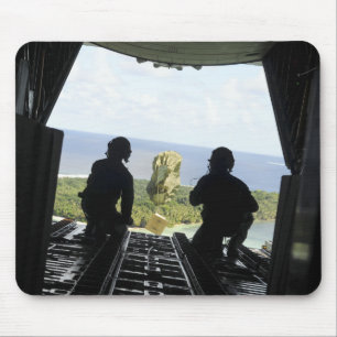 A box of humanitarian goods mouse mat