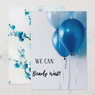 A Boy Blue Balloon Baby Shower Invitation. Invitation