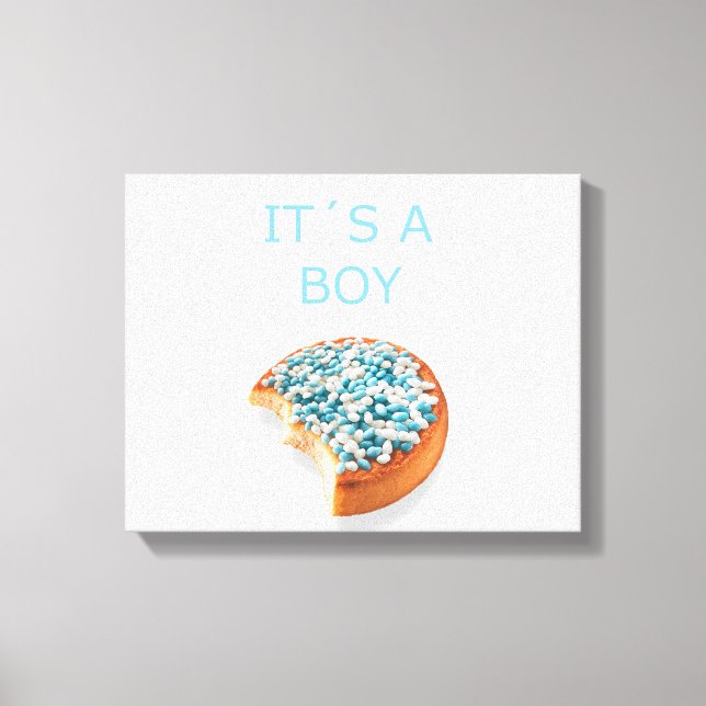 .a boy is born canvas print (Front)