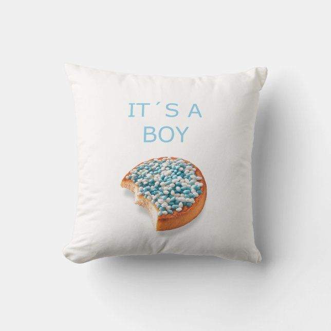 .a boy is born cushion (Front)