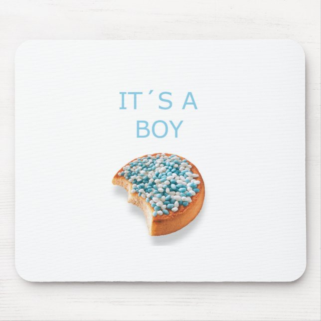 .a boy is born mouse mat (Front)