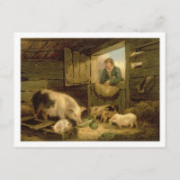 A Boy Looking into a Pig Sty, 1794 (oil on canvas)