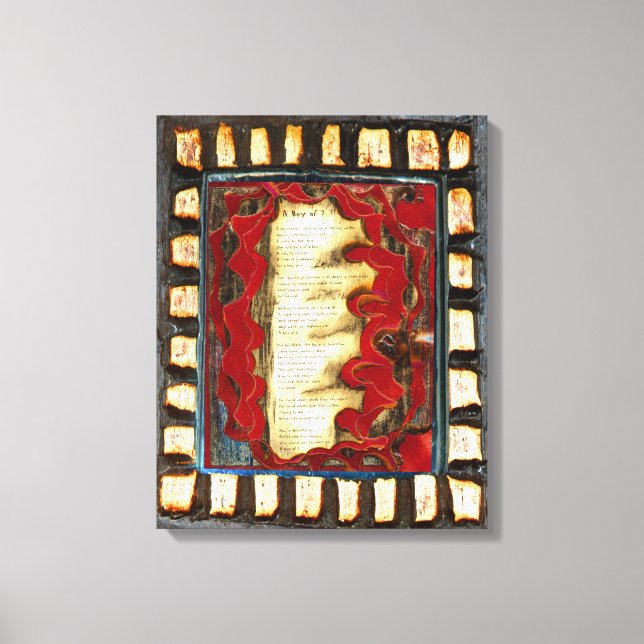A Boy of 7 Canvas Print (Front)