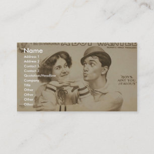 A Boy Wanted Girl, 'Boy's Ain't you Jealous' Business Card