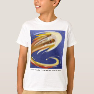 a boy, wheelchaired tooth fairy, shooting star T-Shirt