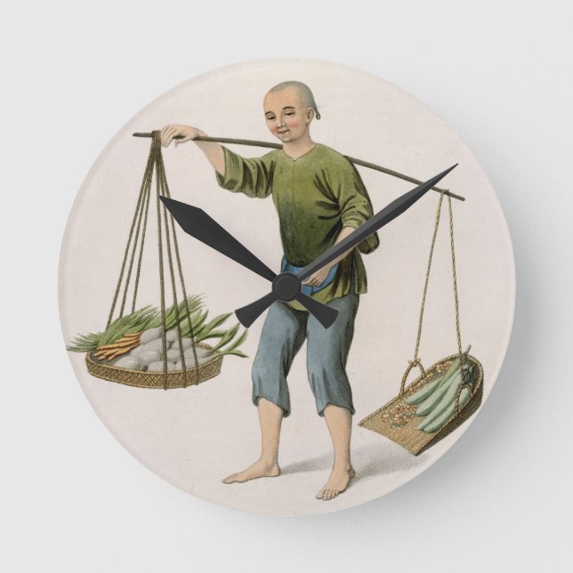 A Boy with Vegetables, plate 54 from 'The Costumes Round Clock (Front)
