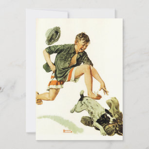  A Boy's Best Friend 1919 Norman Rockwell  Holiday Card