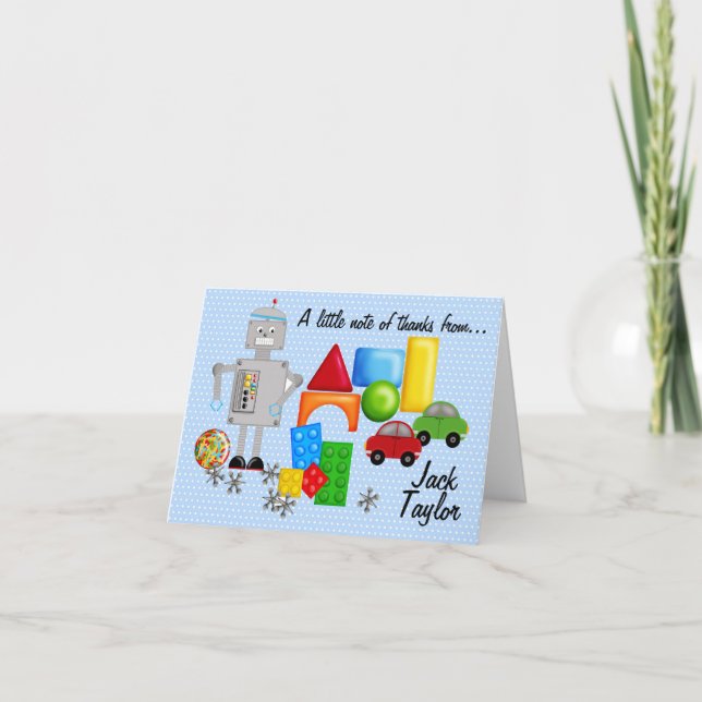 A Boy's Toys Notecards (Front)