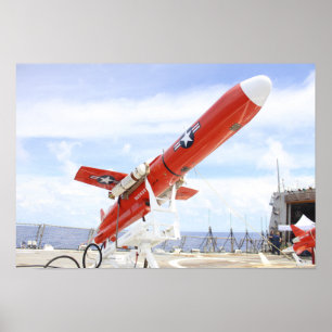 A BQM-74E Chukar drone ready for launch Poster