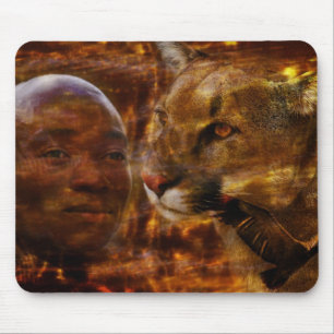 A brave warrior in South Africa Mouse Mat