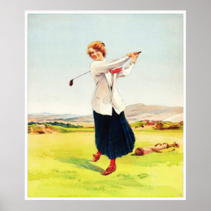 A Braw "Brassie" - Vintage Golf Art Print