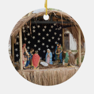 A Brazilian Creche, The Nativity Ceramic Tree Decoration