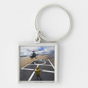 A Brazilian Eurocopter prepares to land Key Ring