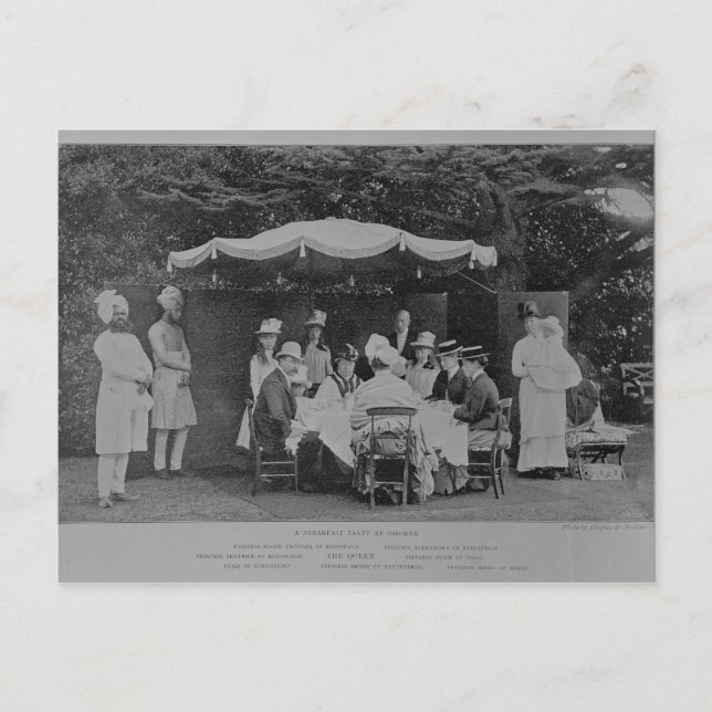 A Breakfast Party at Osbourne Postcard (Front)