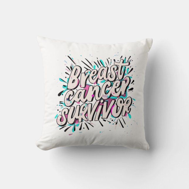 A Breast Cancer Survivor's Journey Cushion (Front)