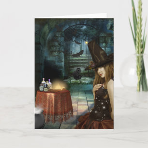 A Brewtiful Life Halloween Witch Card