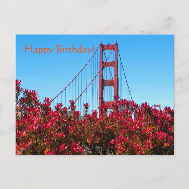 A Bridge Birthday Postcard (Front)