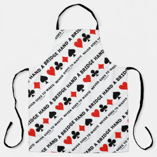 A Bridge Hand Never Goes To Waste Four Card Suits Apron