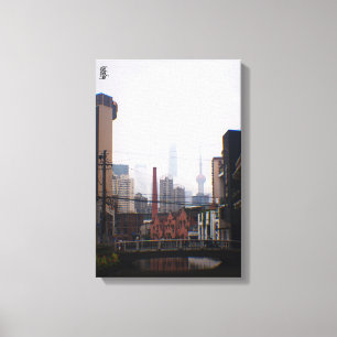 A Bridge in Shanghai Canvas Print