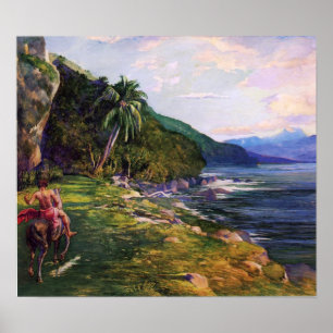 'A Bridle Path in Tahiti' - John La Farge Poster